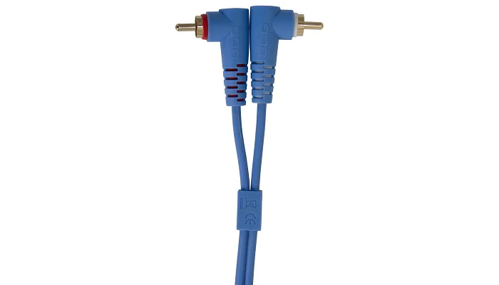 Межблочный кабель 2 x RCA папа - 2 x RCA папа UDG Set RCA Straight-RCA Angled Blue 3m (U97005LB), фото № 4