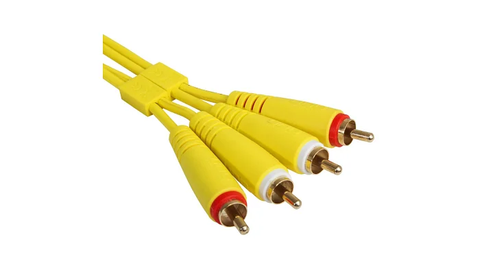 Межблочный кабель 2 x RCA папа - 2 x RCA папа UDG Set RCA - RCA Yellow 3m (U97003YL), фото № 2