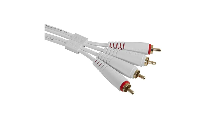 Міжблочний кабель 2 x RCA тато - 2 x RCA тато UDG Set RCA - RCA White 3m (U97003WH), фото № 3