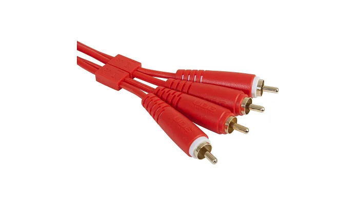 Межблочный кабель 2 x RCA папа - 2 x RCA папа UDG Set RCA - RCA Red 3m (U97003RD), фото № 2