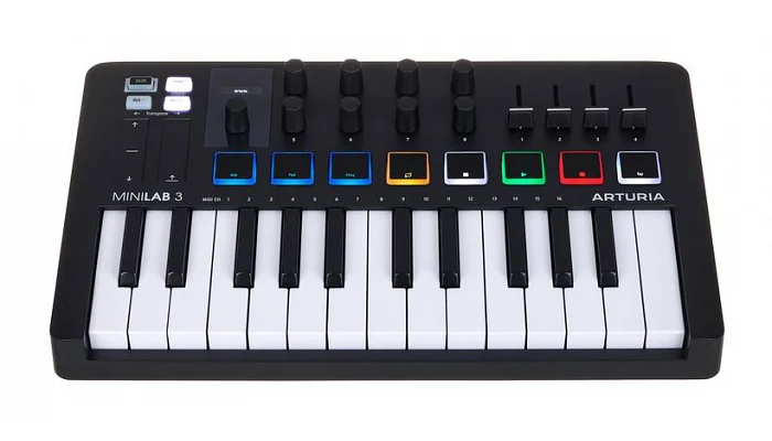 MIDI-клавіатура Arturia MiniLab 3 Black Edition, фото № 3