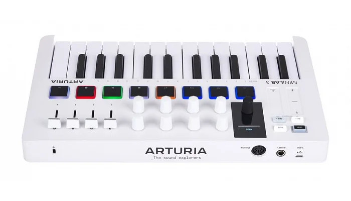 MIDI-клавіатура Arturia MiniLab 3 White, фото № 5