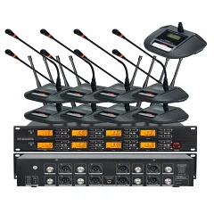 Беспроводная конференц-система с восемью микрофонами Emiter-S TA-703C