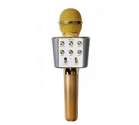Беспроводной блютуз караоке микрофон TMG ORIGINAL WS-1688 (gold)