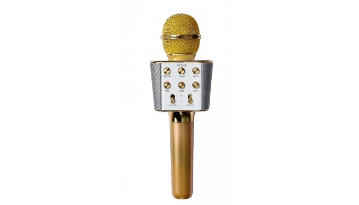 Бездротовий блютуз караоке мікрофон TMG ORIGINAL WS-1688 (gold), фото № 1