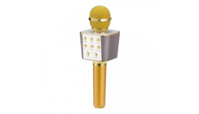 Бездротовий блютуз караоке мікрофон TMG ORIGINAL WS-1688 (gold), фото № 3