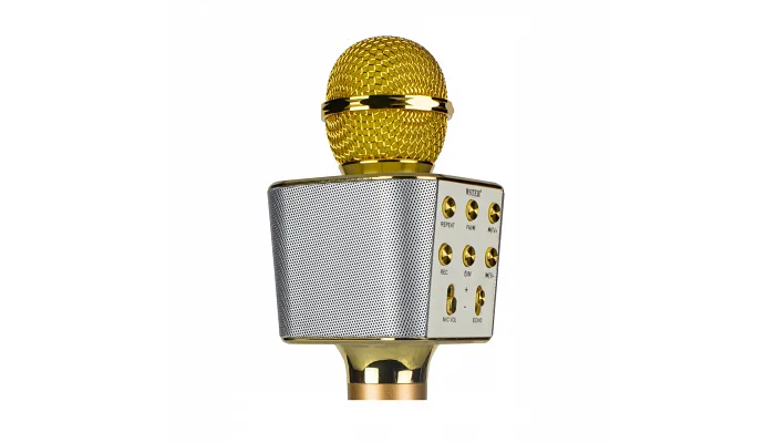 Бездротовий блютуз караоке мікрофон TMG ORIGINAL WS-1688 (gold), фото № 4