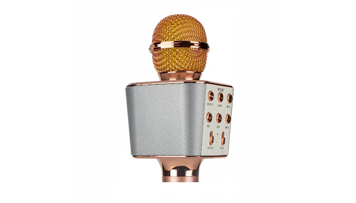 Беспроводной блютуз караоке микрофон TMG ORIGINAL WS-1688 (rose gold), фото № 4