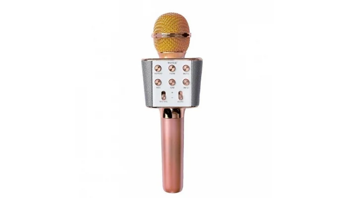 Бездротовий блютуз мікрофон караоке TMG ORIGINAL WS-1688 (rose gold), фото № 1