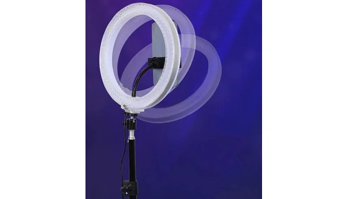 Кольцевая RGB LED лампа на штативе EMCORE 3D26 (26 см), фото № 6