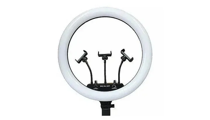 Кільцева RGB LED лампа на штативі EMCORE MJ18 (45 см), фото № 4