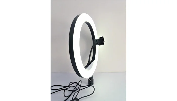 Кольцевая RGB LED лампа на штативе EMCORE MJ33 (33 см), фото № 3