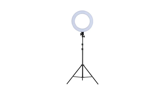 Кольцевая LED лампа на штативе EMCORE RL14 (36 см, white), фото № 1