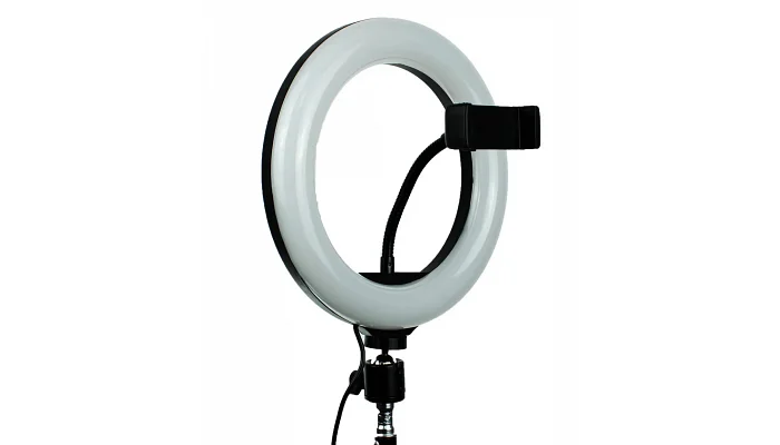Кольцевая LED лампа на штативе EMCORE TY260M (26 см, white), фото № 4