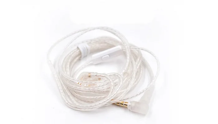 Змінний кабель для навушників із мікрофоном KZ Standard SILVER Cable MIC