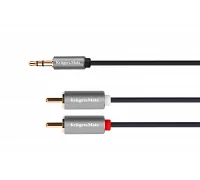 Міжблочний кабель mini Jack 3.5 мм стерео тато - 2 RCA Kruger&Matz KM1217
