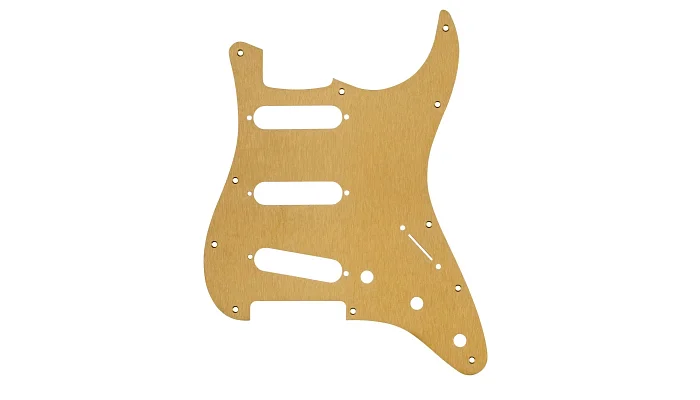Пикгард FENDER PICKGUARD FOR STRAT S/S/S 11-HOLE GOLD ANNODIZED