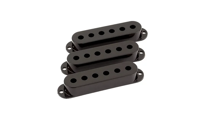 Пластикові кришки для синглових звукознімачів FENDER STRATOCASTER PICKUP COVER SETS BLACK