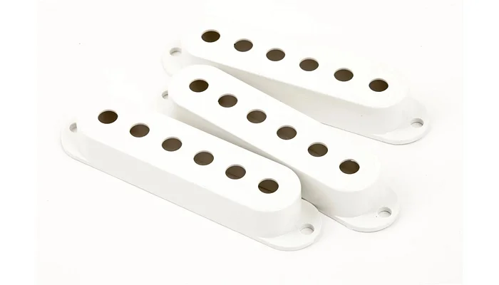Пластиковые крышки для сингловых звукоснимателей FENDER STRATOCASTER PICKUP COVER SETS WHITE