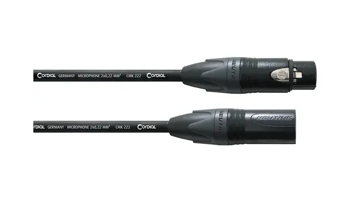 Микрофонный кабель XLR мама - XLR папа CORDIAL CPM 1.5