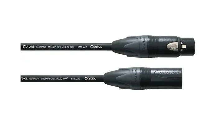 Мікрофонний кабель XLR мама - XLR тато CORDIAL CPM 2.5 м