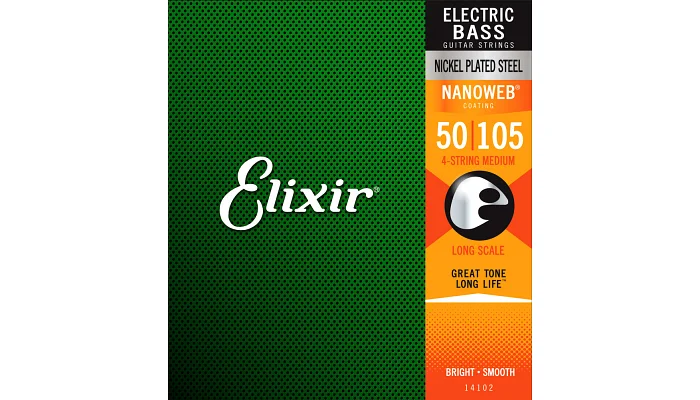 Струны для бас-гитары Elixir 14102 4S M