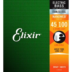 Струны для бас-гитары Elixir 14652 4S L SS