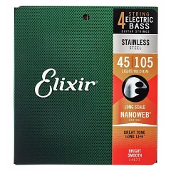 Струны для бас-гитары Elixir 14677 4S LM SS