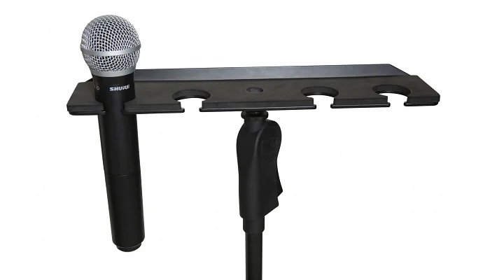 Тримач-лоток для 4 мікрофонів GATOR FRAMEWORKS GFW-MIC-4TRAY MULTI MIC HOLDER FOUR MICS, фото № 2
