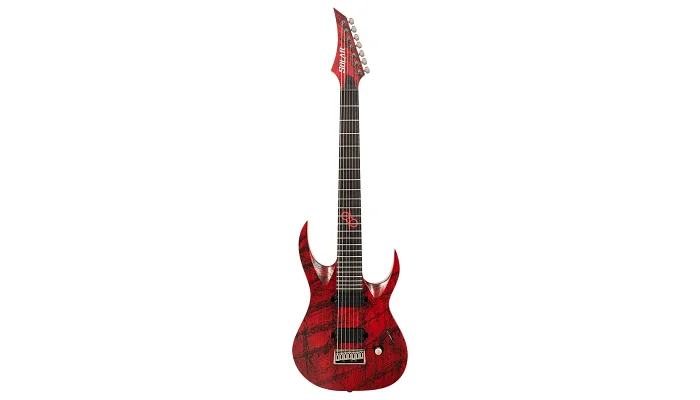 Електрогітара Solar Guitars A2.7CANIBALISMO+ BLOOD RED OPEN PORE W/BLOOD SPLATTER, фото № 1