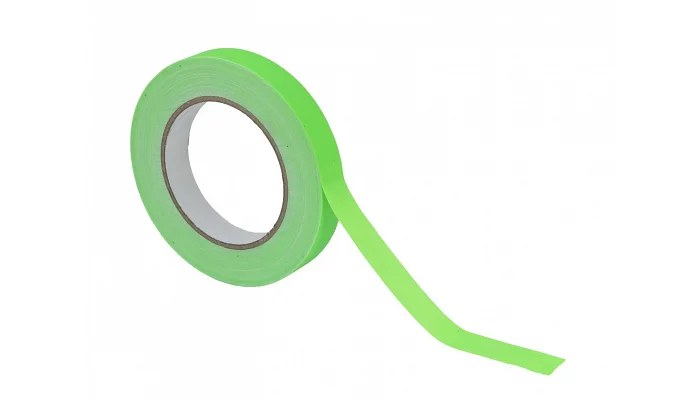 Маркировочная лента EUROLITE Gaffa Tape 19 мм x 25 м neon-green UV-active, фото № 1