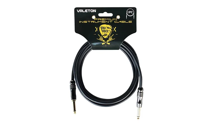 Інструментальний кабель Jack 6.3 мм моно тато - Jack 6.3 мм моно тато HOTONE AUDIO VALETON VGC-3 3M PREMIUM INSTRUMENT CABLE, фото № 1
