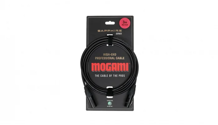 Микрофонный кабель XLR мама - XLR папа Mogami XLR-XLR/3m, фото № 1