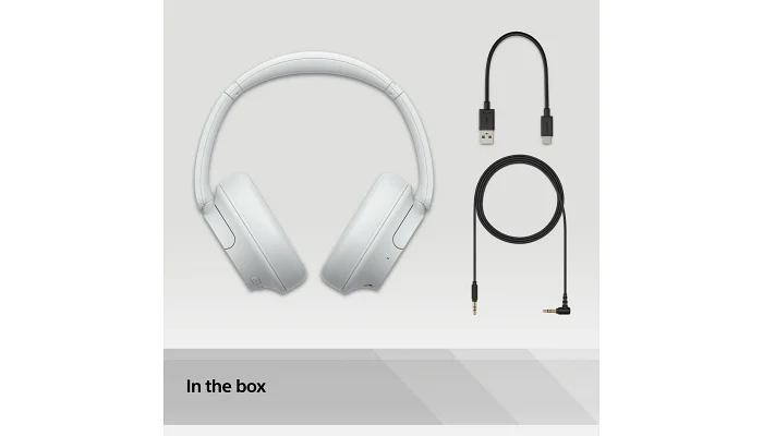 Бездротові навушники Sony WH-CH720N BT 5.2, ANC, SBC, AAC, Wireless, Mic, білий, фото № 10
