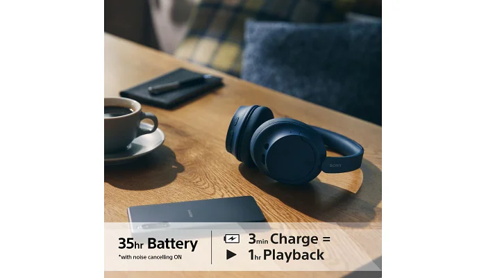Бездротові навушники Sony WH-CH720N BT 5.2, ANC, SBC, AAC, Wireless, Mic, синій, фото № 7