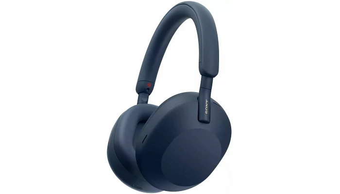 Беспроводные наушники Sony WH-1000XM5 BT 5.2, ANC, Hi-Res, AAC, LDAC, Wireless, Mic, синий, фото № 1