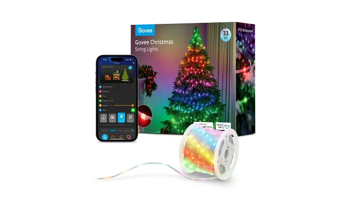 Гірлянда Govee Smart LED H70C1 Christmas Light RGB, IP65, 10м, фото № 2