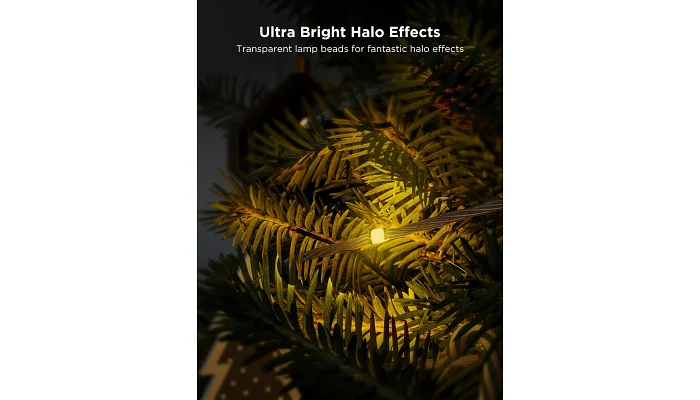 Гирлянда Govee Smart LED H70C2 Christmas Light RGB, IP65, 20м, фото № 6