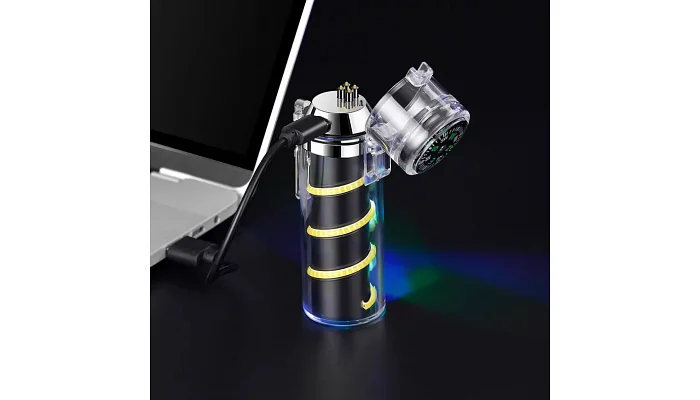 Плазменная USB зажигалка с LED фонариком и компасом EMCORE P229, фото № 5