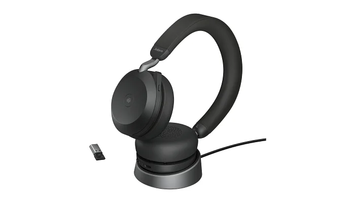 Бездротова гарнітура Jabra EVOLVE2 75 MS Stereo USB-C Black, фото № 1