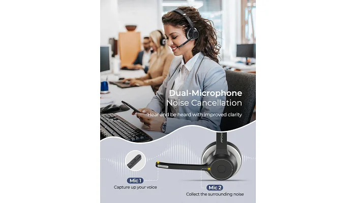 Бездротова гарнітура Mpow HC5 Bluetooth, фото № 3