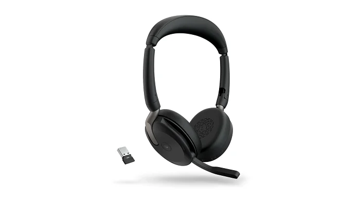 Бездротова гарнітура Jabra EVOLVE2 65 MS Stereo USB-A FLEX, фото № 2