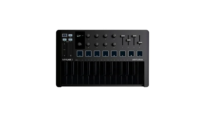 MIDI-клавіатура Arturia MiniLab 3 Deep Black Special Edition, фото № 2