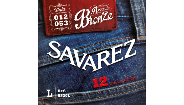 Струни для 12 струнної акустичної гітари Savarez Bronze A230L