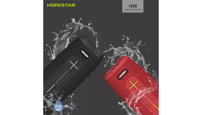Беспроводная портативная Bluetooth колонка HOPESTAR H50, фото № 9