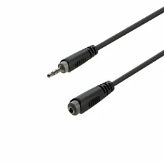 Межблочный кабель mini jack 3.5 мм стерео папа - mini jack 3.5 мм стерео мама Roxtone SACC260L05, 0.5 м