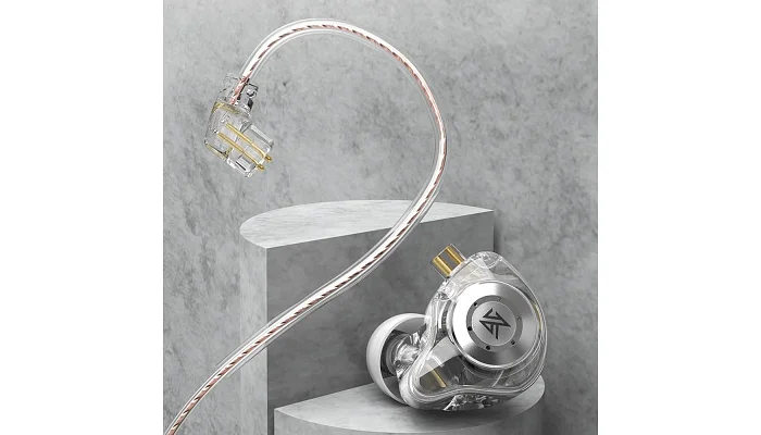 Вакуумные наушники KZ Audio EDX PRO CRYSTAL MIC, фото № 3