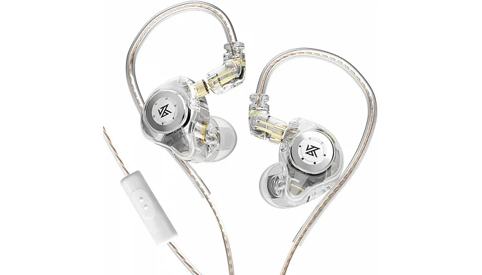 Вакуумные наушники KZ Audio EDX PRO CRYSTAL MIC, фото № 1