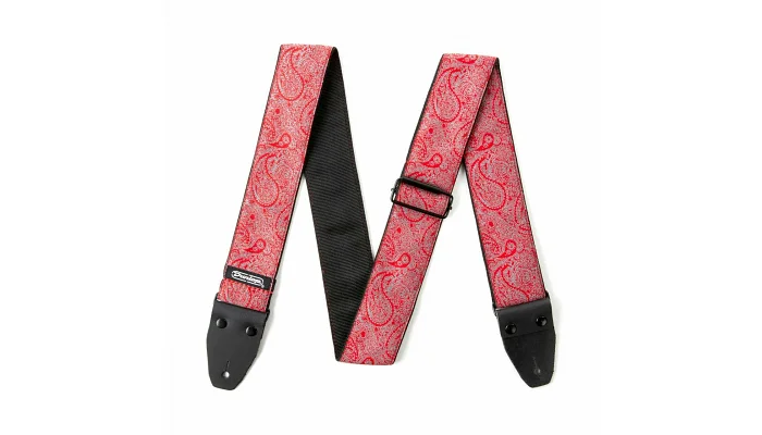 Гітарний ремінь Dunlop JACQUARD PAISLEY RED STRAP, фото № 1