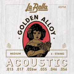 Струны для акустической гитары La Bella 40PM